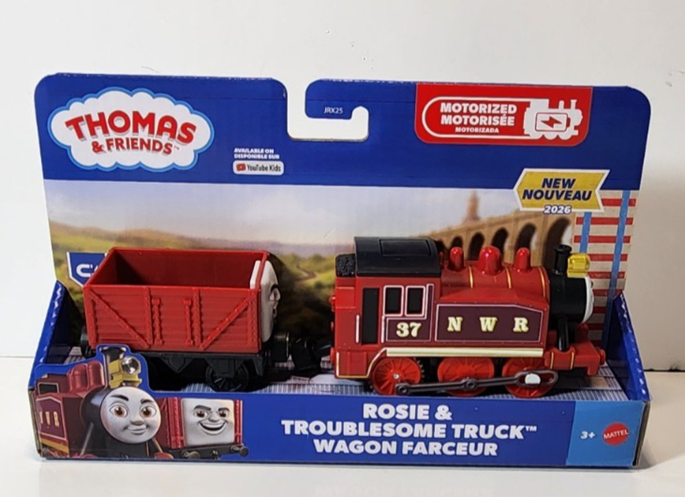 Thomas & Friends MOTORIZED ROSIE & TROUBLESOME TRUCK Train Engine - 2026 NEW